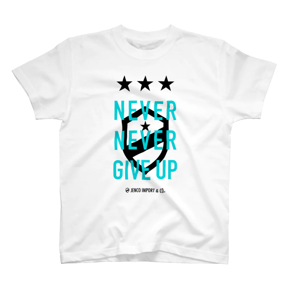 JENCO IMPORT & CO.のJENCO NEVER GIVE UP - BL スタンダードTシャツ