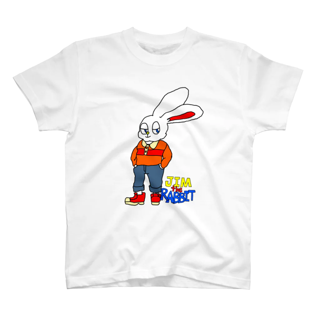 CHIGAYAのうさぎのジム君 Regular Fit T-Shirt