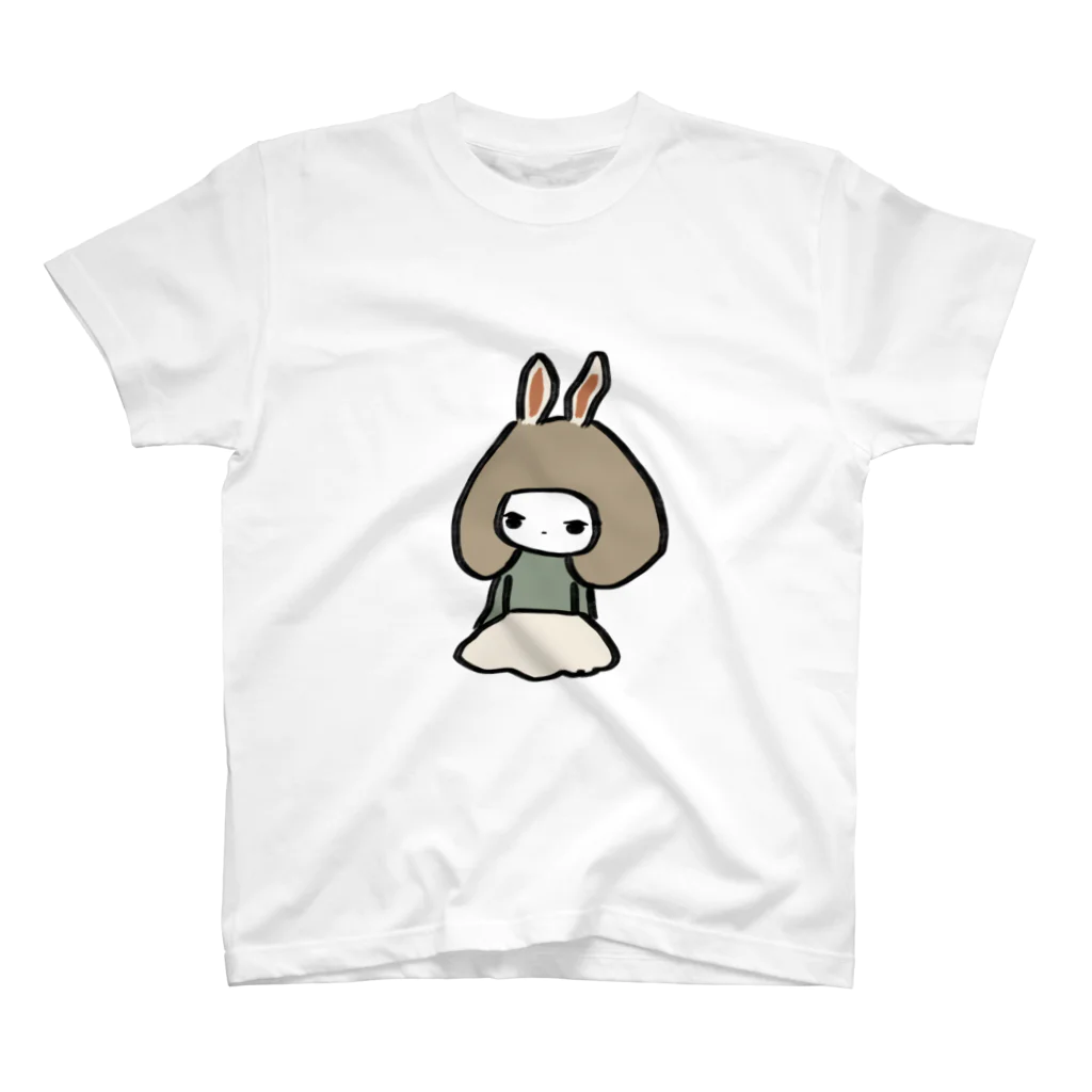 みにゆん　ねこのRabbit girl スタンダードTシャツ