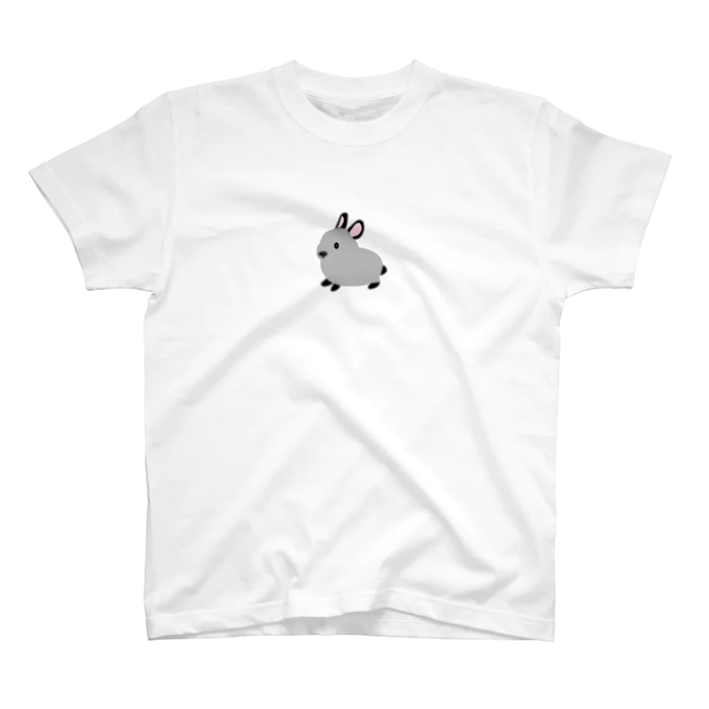 whiterabbit2010のうさぎ　サイアミーズスモークパール スタンダードTシャツ