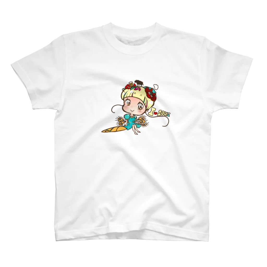 Sugar palette の南の島に憧れて（メンドン娘） スタンダードTシャツ