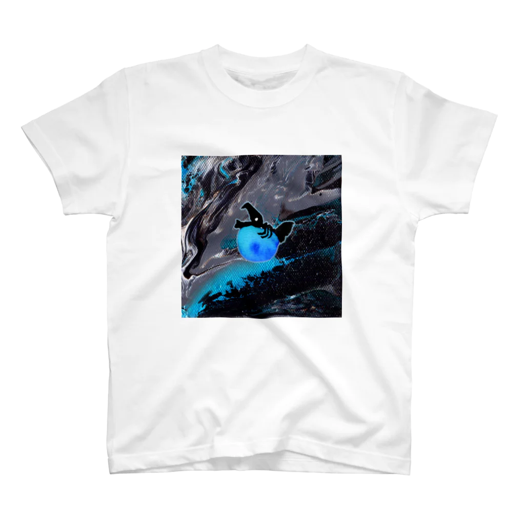 YuDesign￤ゆうデザインのぷくっといきものシリーズ魚ブルー Regular Fit T-Shirt