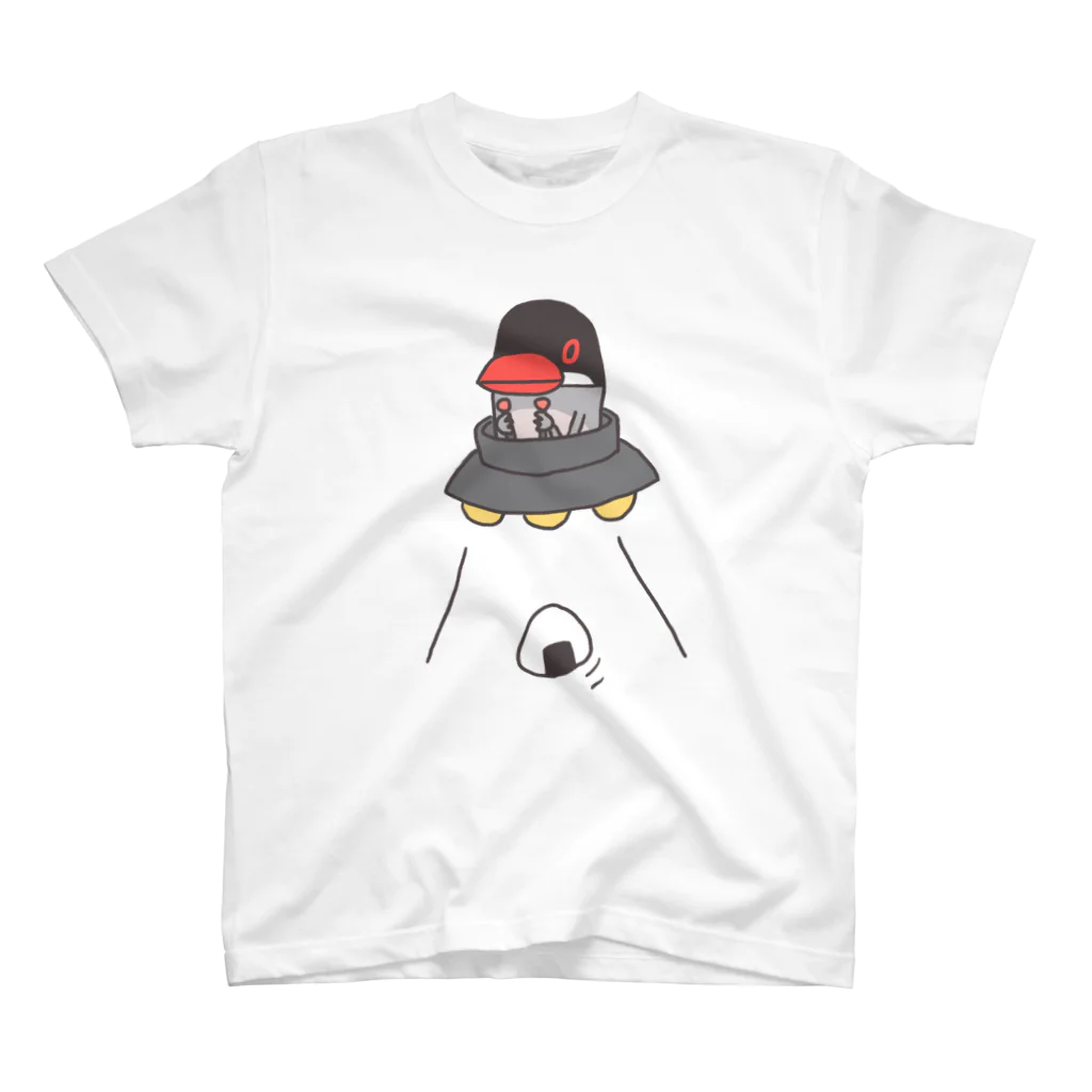 ヒヨスケの店の宇宙文鳥人によるアブダクション スタンダードTシャツ
