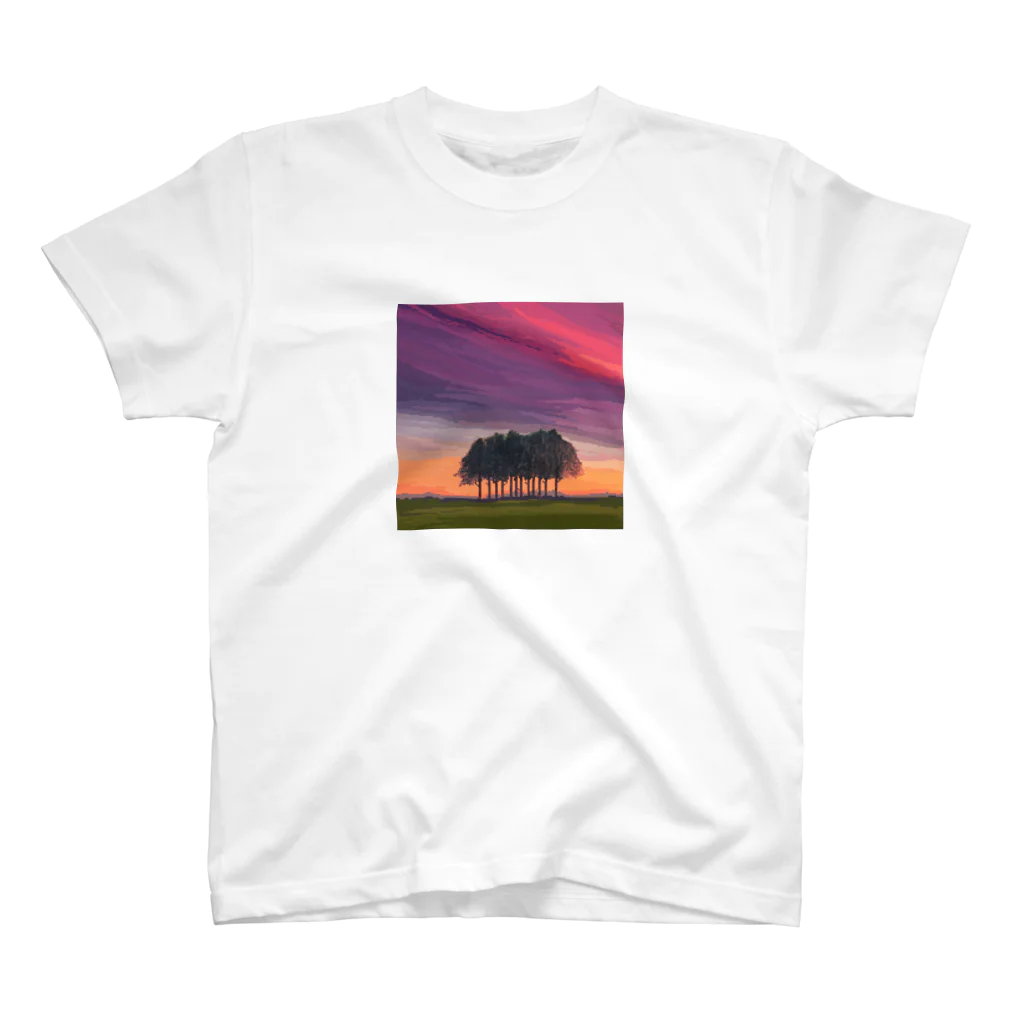 fuji_yuichiのTwilight2.PixelArt Regular Fit T-Shirt