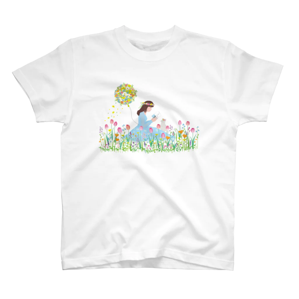 エコエコの花と猫 02 Regular Fit T-Shirt