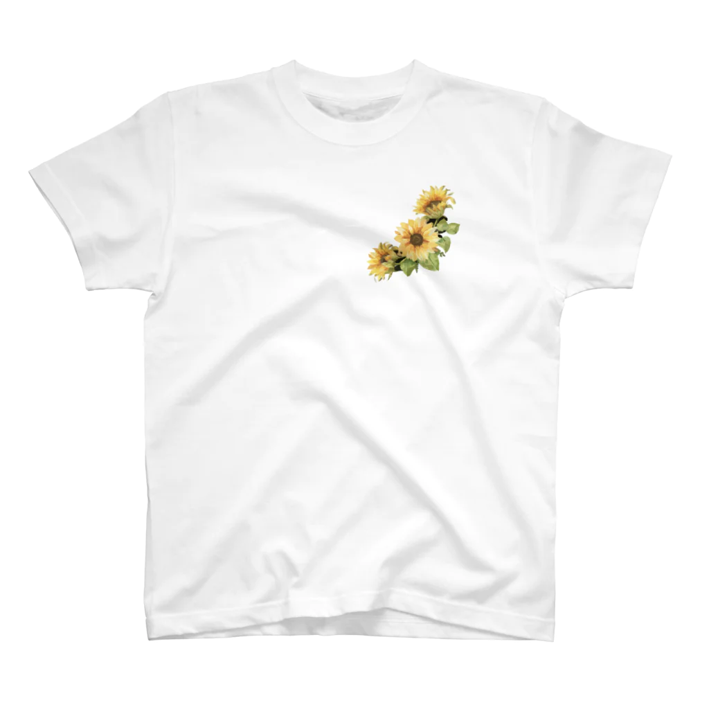 flower save youの向日葵 スタンダードTシャツ