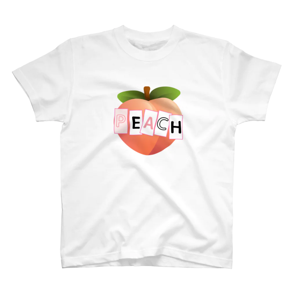 御影屋/くだもののpeachもも スタンダードTシャツ