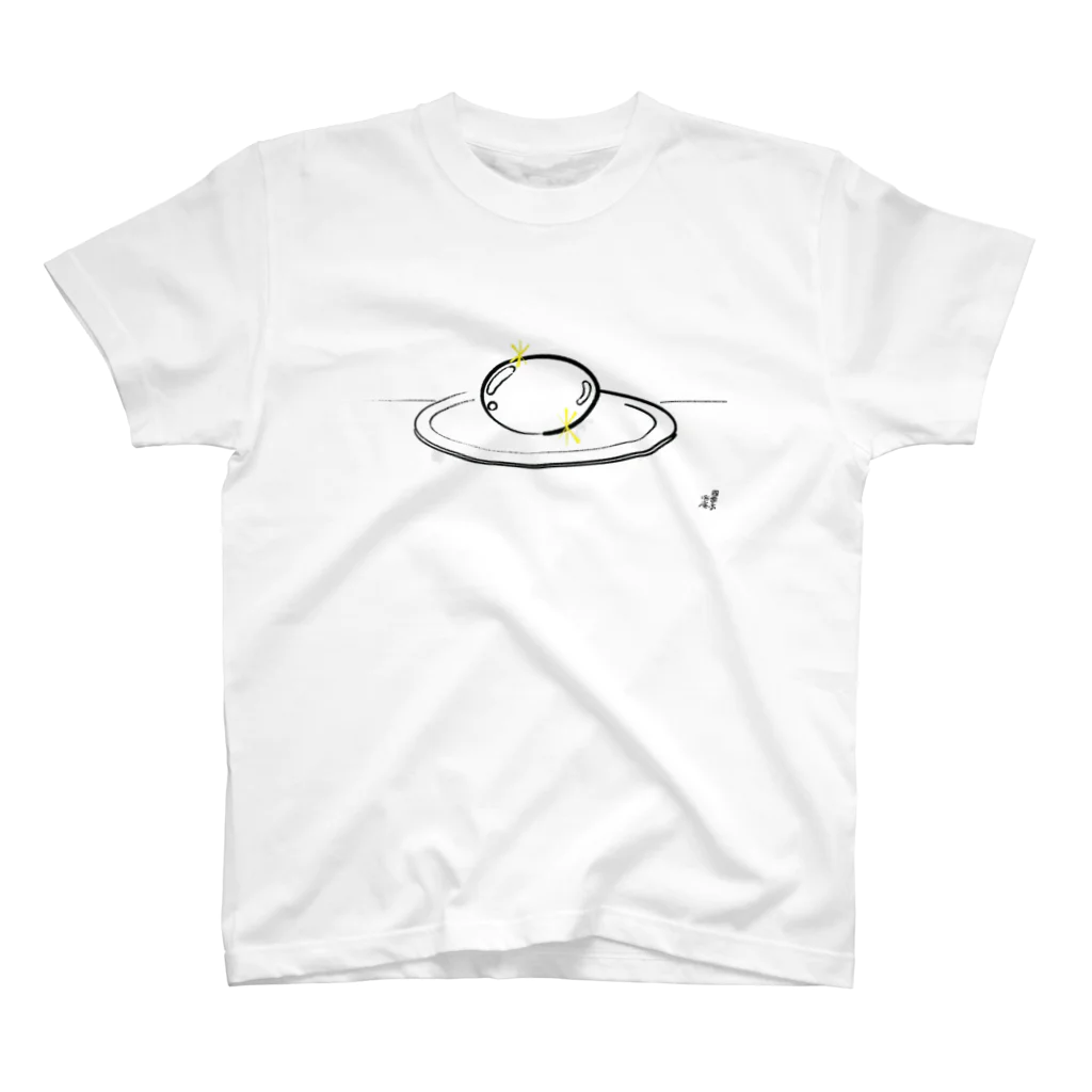 斜め390度のboiled egg スタンダードTシャツ