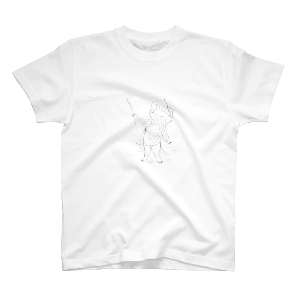 AquilAのLohas pig スタンダードTシャツ