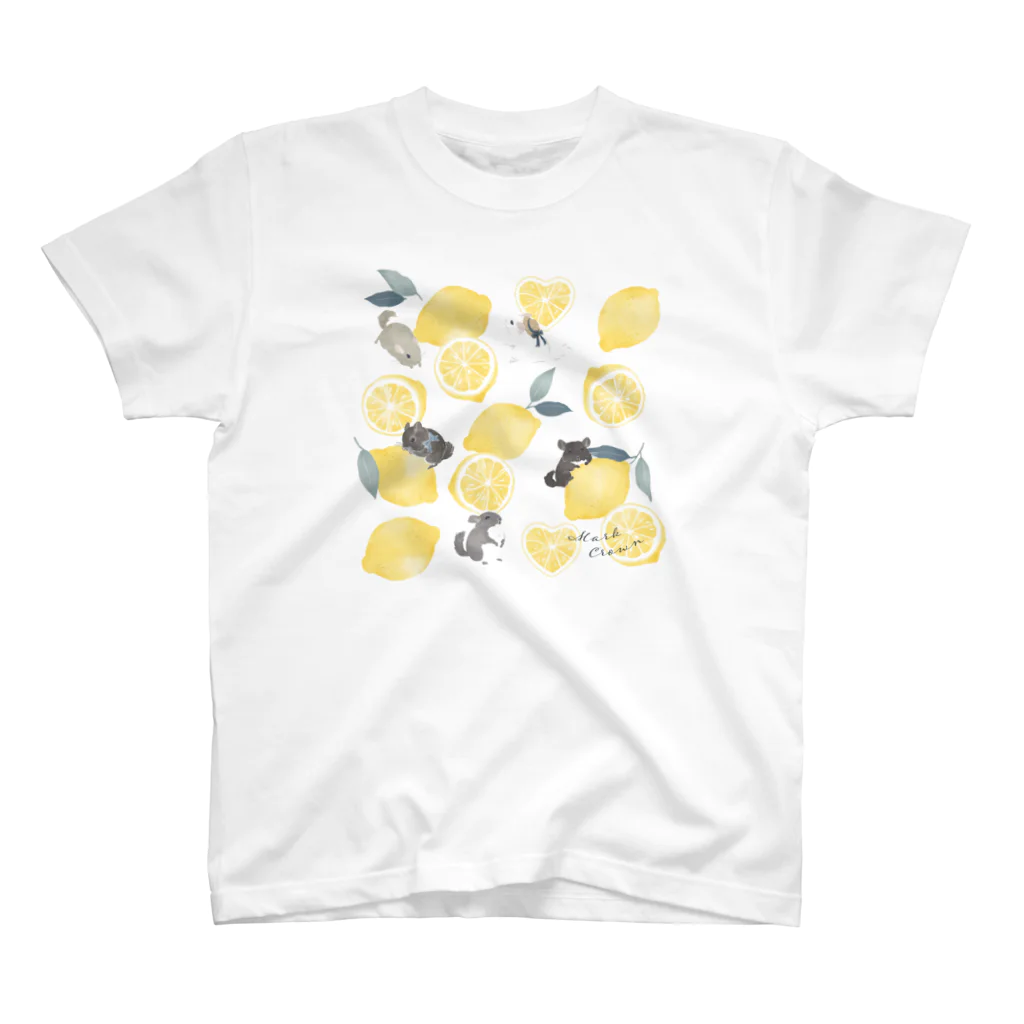 チンチラ雑貨MarkCrownのチンチラ Lemon スタンダードTシャツ