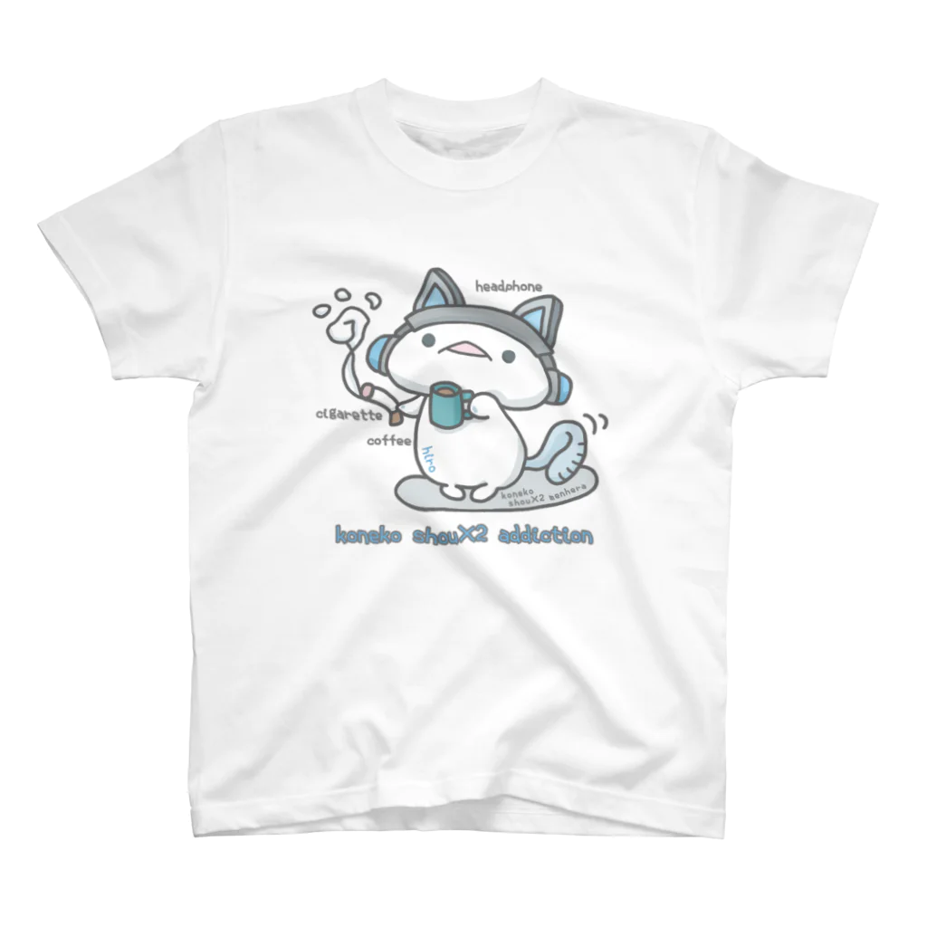 itsuto-こねこしょうしょうめんへらの「こねこヒロはやめられない」 Regular Fit T-Shirt