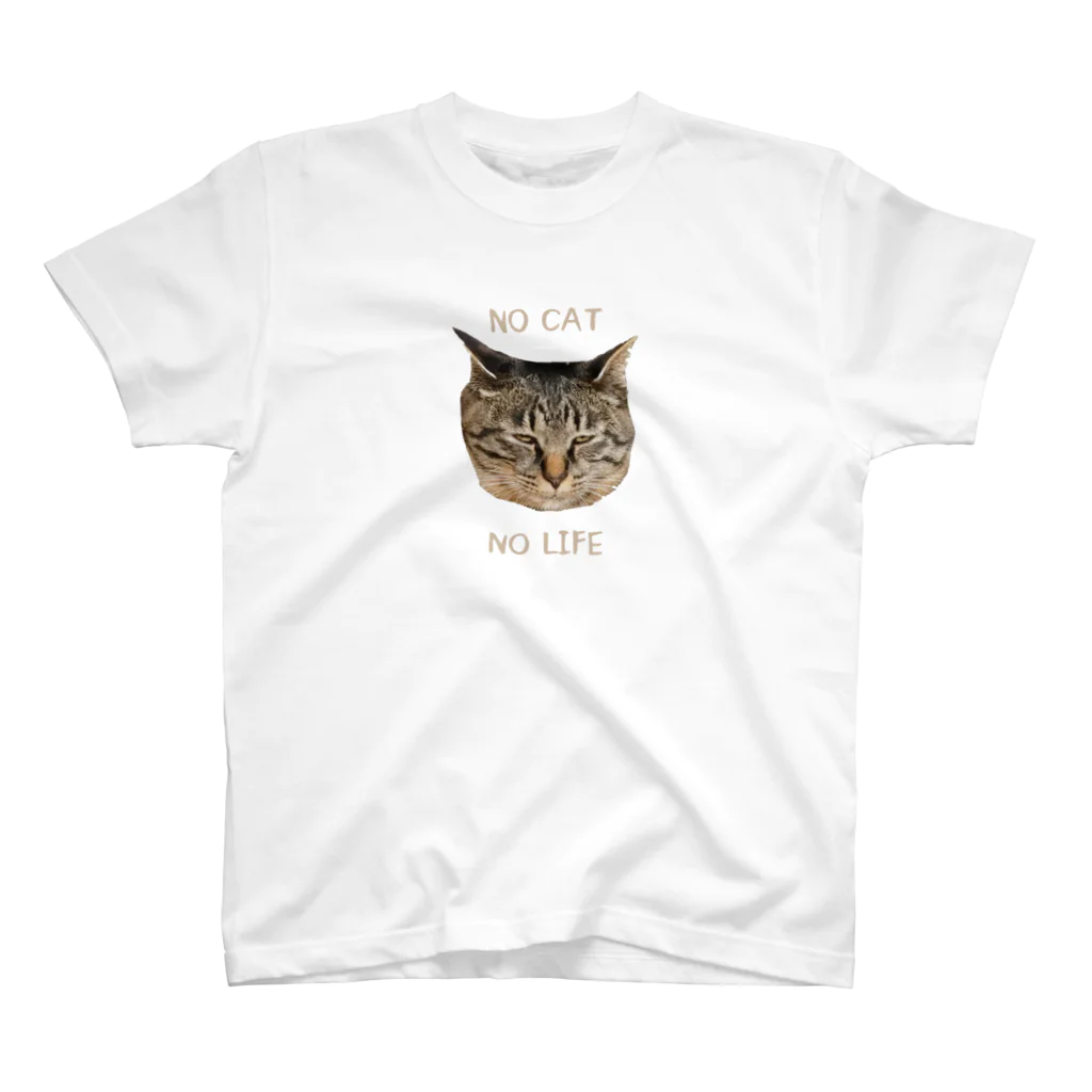 nyanmochi_lifeのNO CAT NO LIFE スタンダードTシャツ