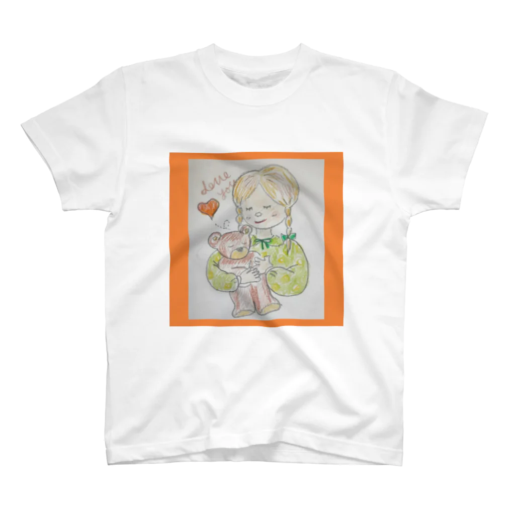 ショップAyanakko🧸のわたしのくまさん スタンダードTシャツ