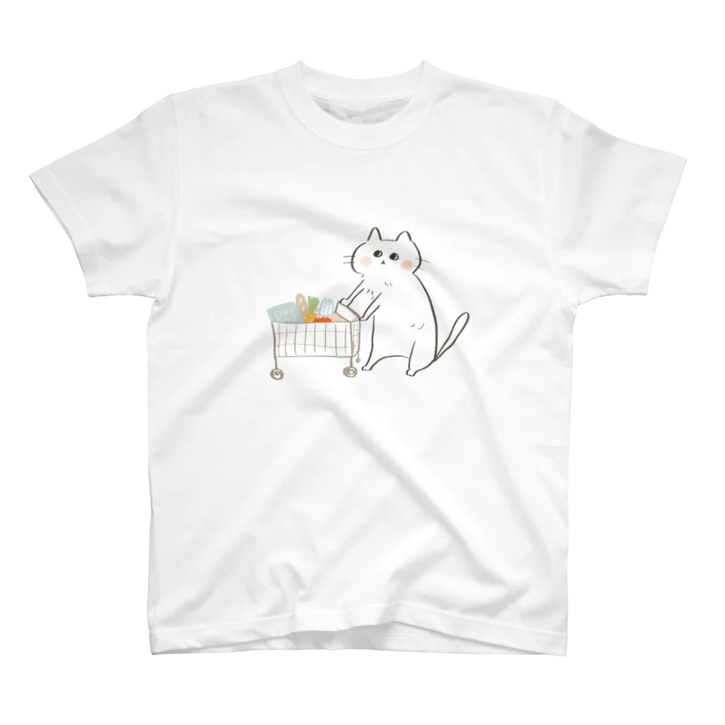 minco ￤ イラストとねこのショッピングにゃんこ スタンダードTシャツ