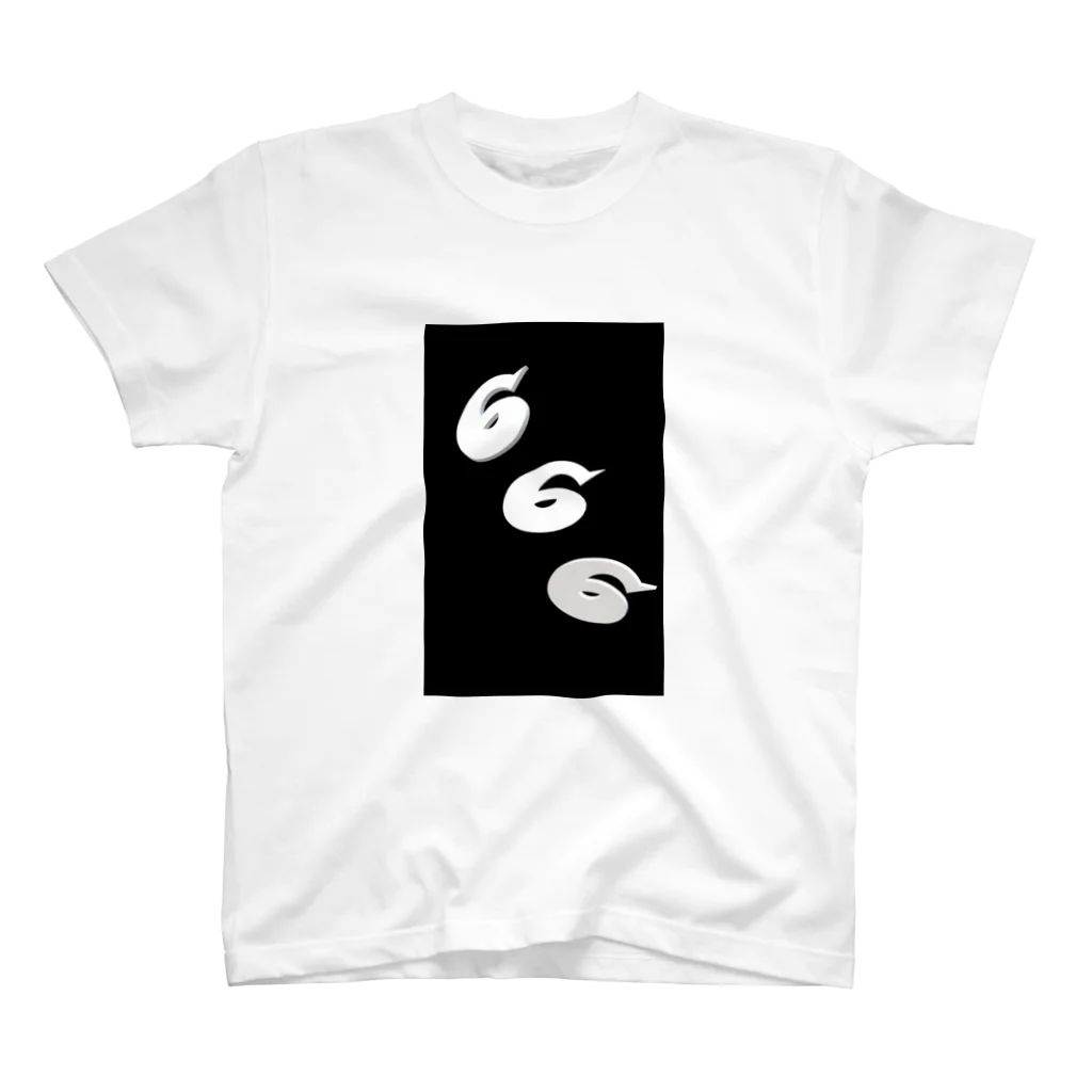 はっぴーのtriple6white スタンダードTシャツ