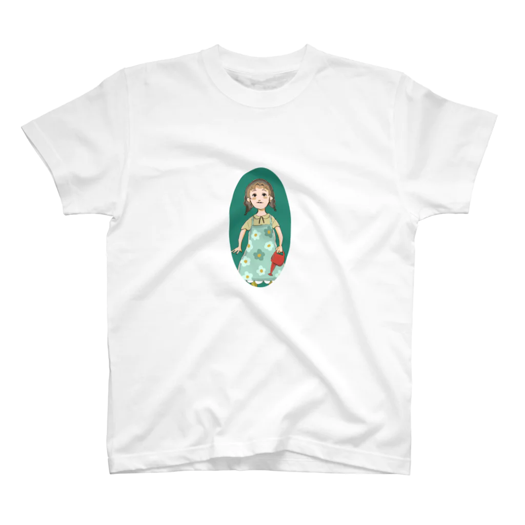 oharoのおさげちゃん　庭仕事 スタンダードTシャツ