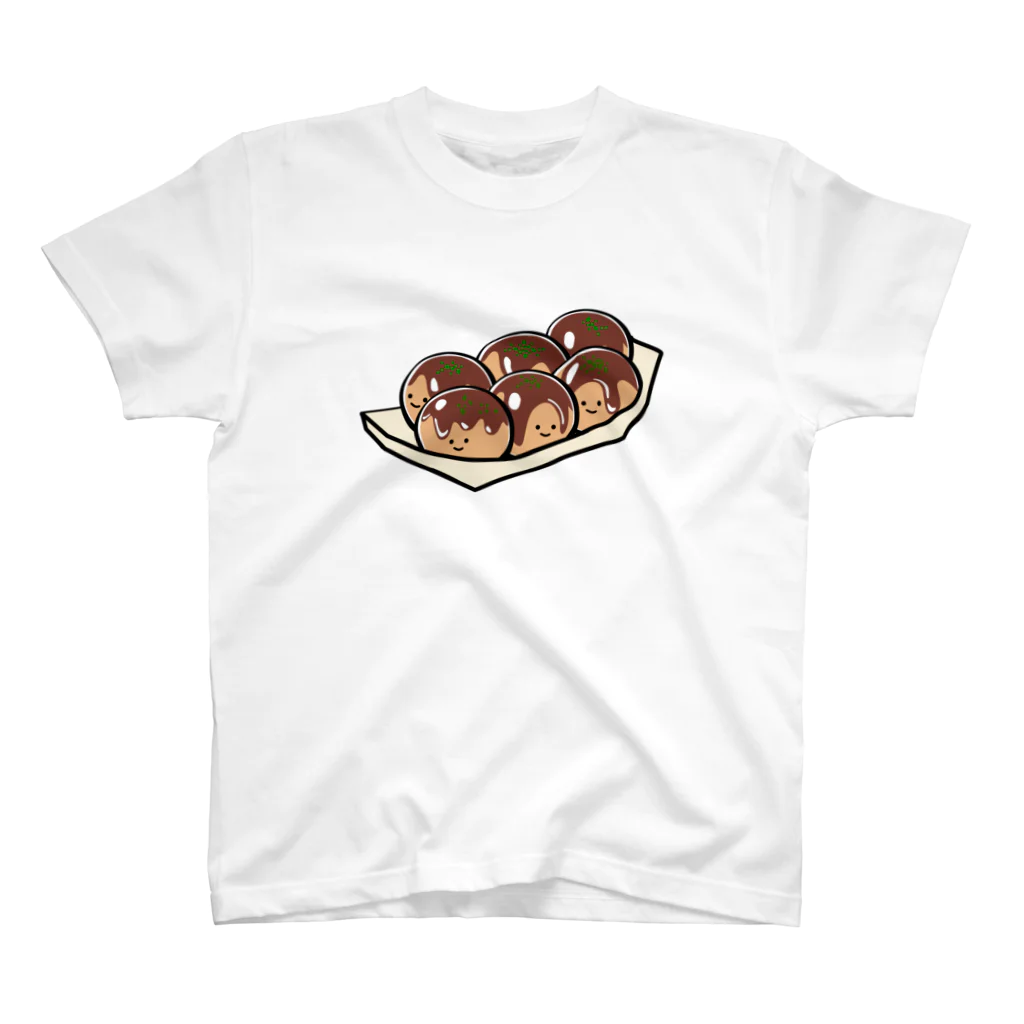 fooooodのたこ焼きちゃん スタンダードTシャツ