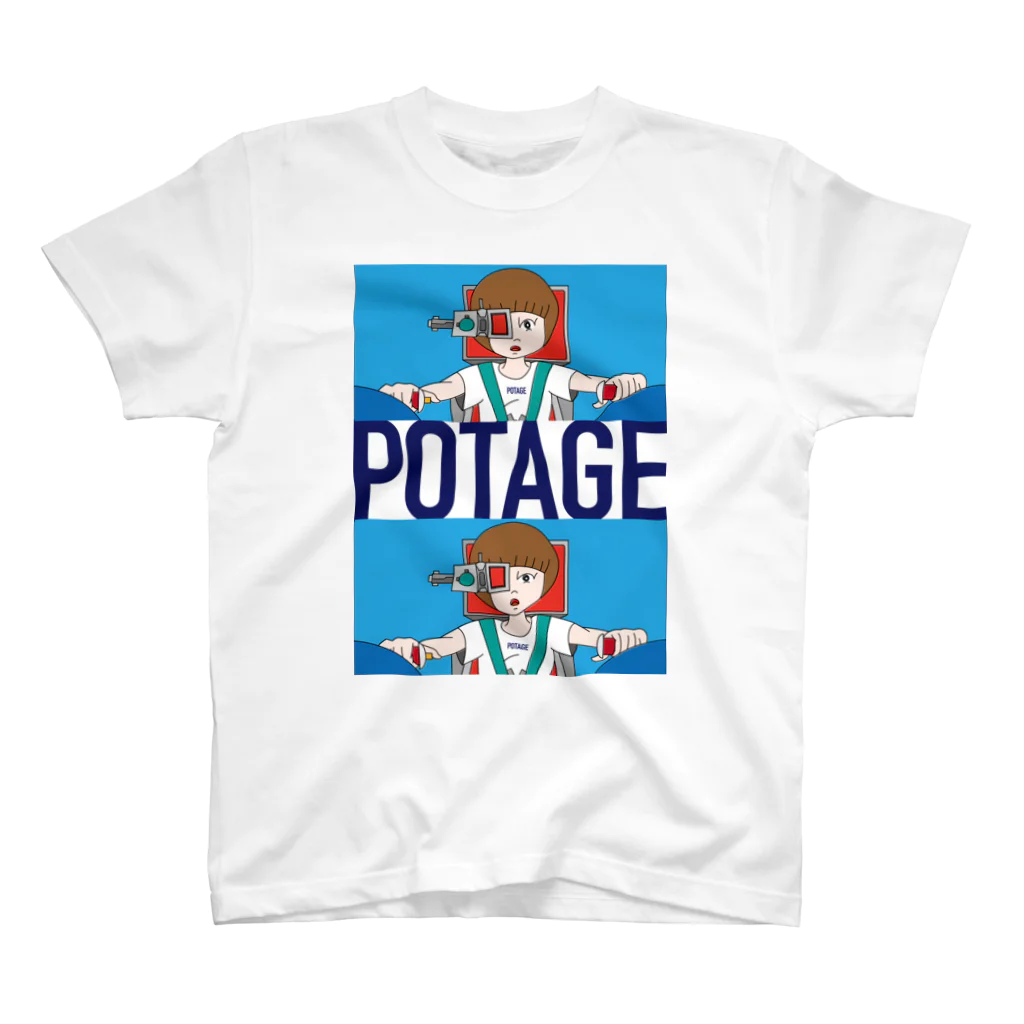 POTAGEのGUN_GIRL【POTAGE.ver】 Regular Fit T-Shirt