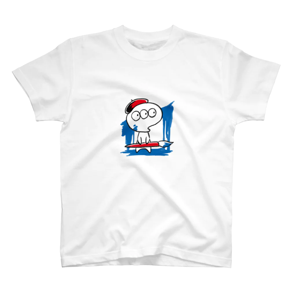 HINASE KAGUYAのパレットくん（青いえのぐ） スタンダードTシャツ