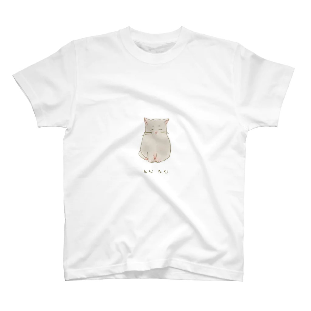 しろすけの店のねむねむ猫 スタンダードTシャツ