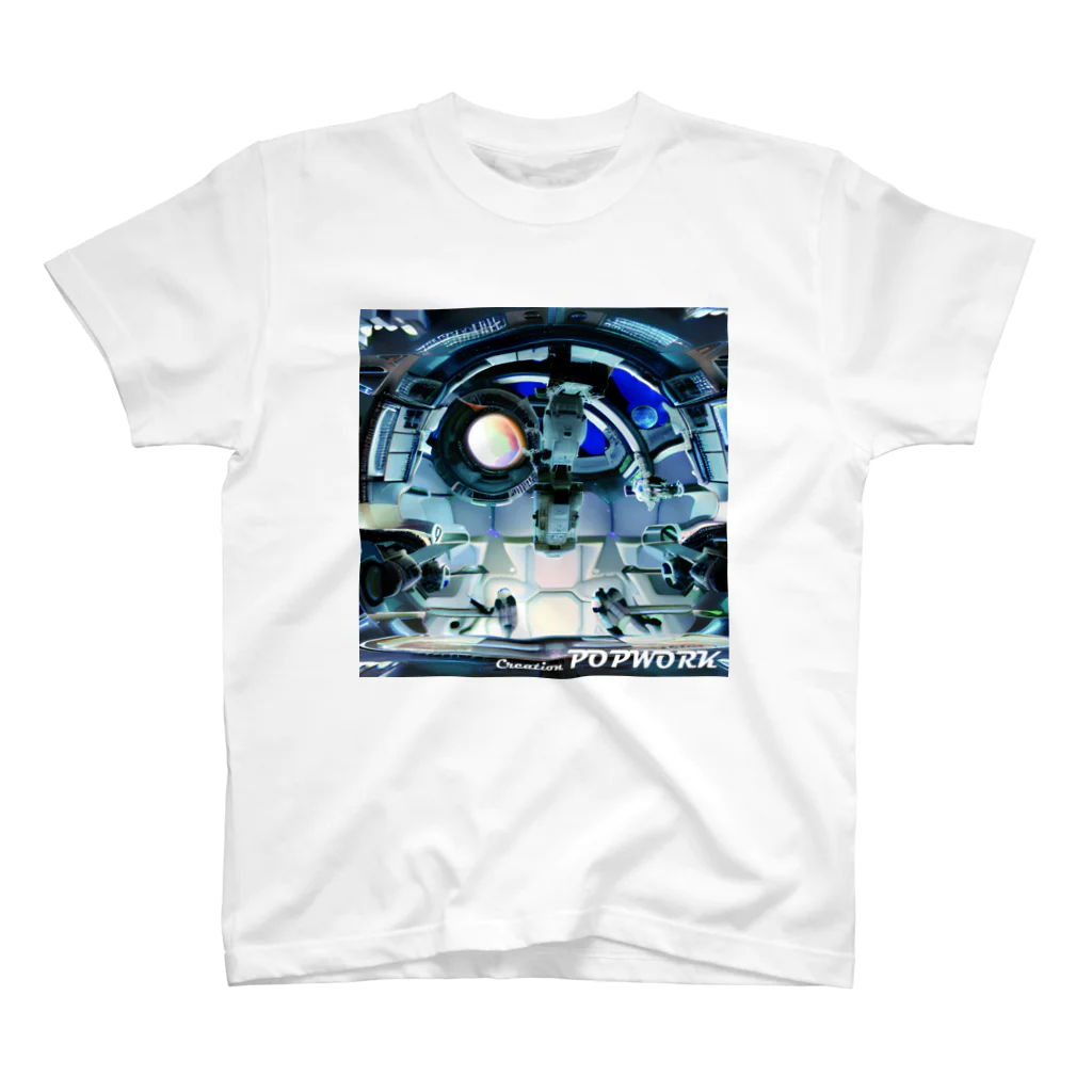 POPWORK (ポップワーク)の宇宙船　操縦室 Regular Fit T-Shirt