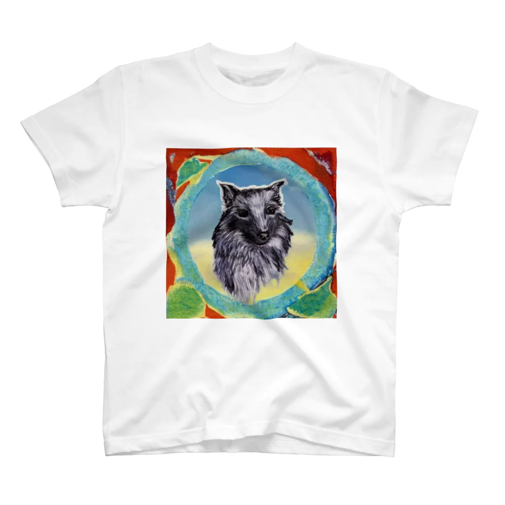 Yossy's Item Factoryの絵画風の犬 Regular Fit T-Shirt