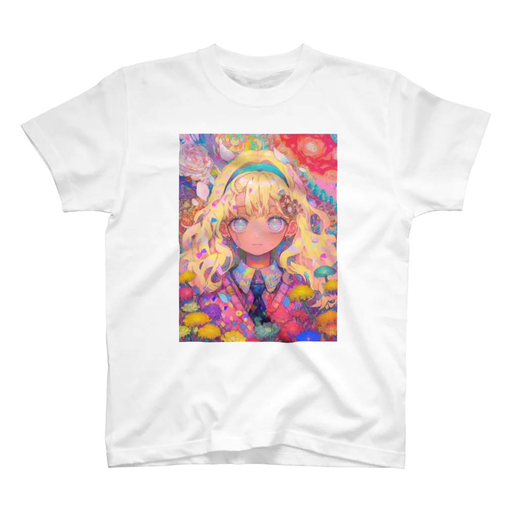 HimizuMenouの花に包まれた制服少女 Regular Fit T-Shirt