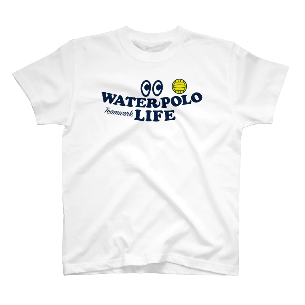 sports_tower スポーツタワーの水球・目玉・すいきゅう・WATER POLO・デザイン・Tシャツ・かっこいい・かわいい・男子・女子・ボール・スポーツ・巻き足・ハンドリング・出足・ドリブル・リターン・ワンタッチシュート・チームワーク Regular Fit T-Shirt