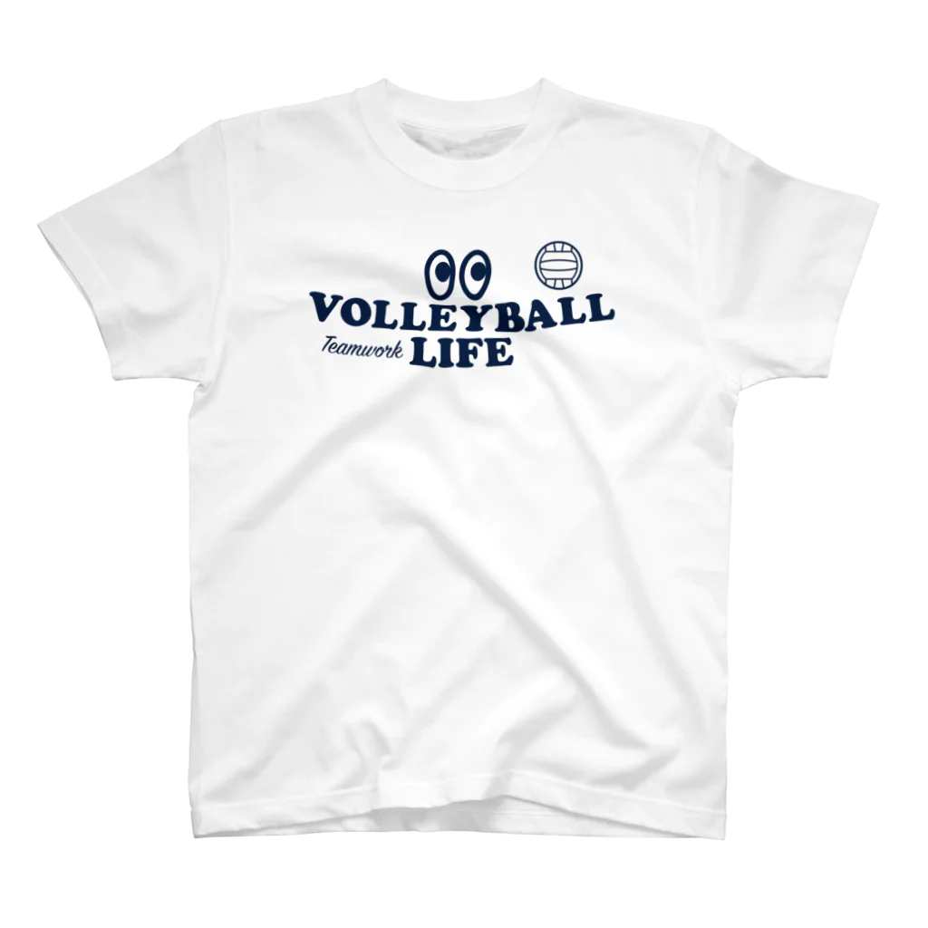 sports_tower スポーツタワーのバレーボール・目玉・VOLLEYBALL・#Tシャツ・デザイン・セッター・トス・アタッカー・ブロック・ポジション・部活・スポーツ・応援・有望・有力・確実・男子・女子・かっこいい・かわいい・チームワーク スタンダードTシャツ