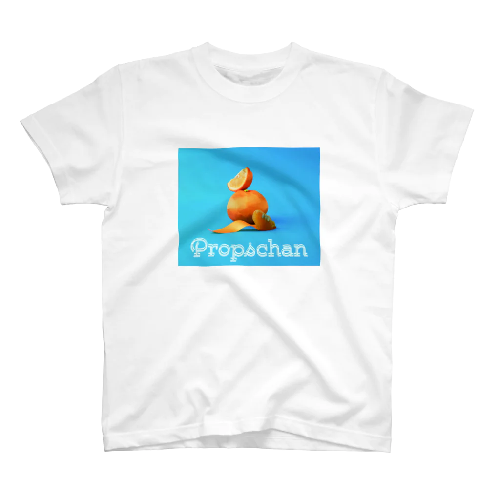 Propschanのひらりオレンジりぼん スタンダードTシャツ