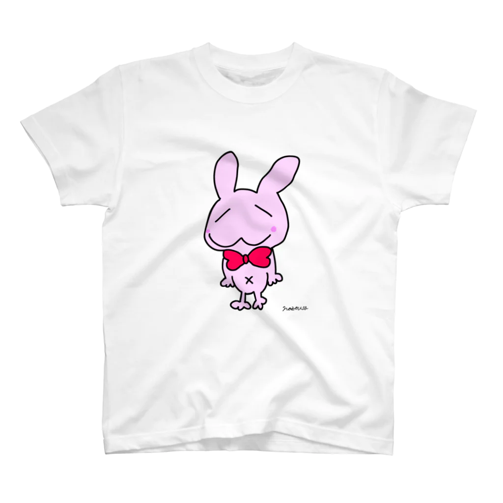 うさぎの店（星野希望）の蝶ネクタイうさぎ🐾 Regular Fit T-Shirt