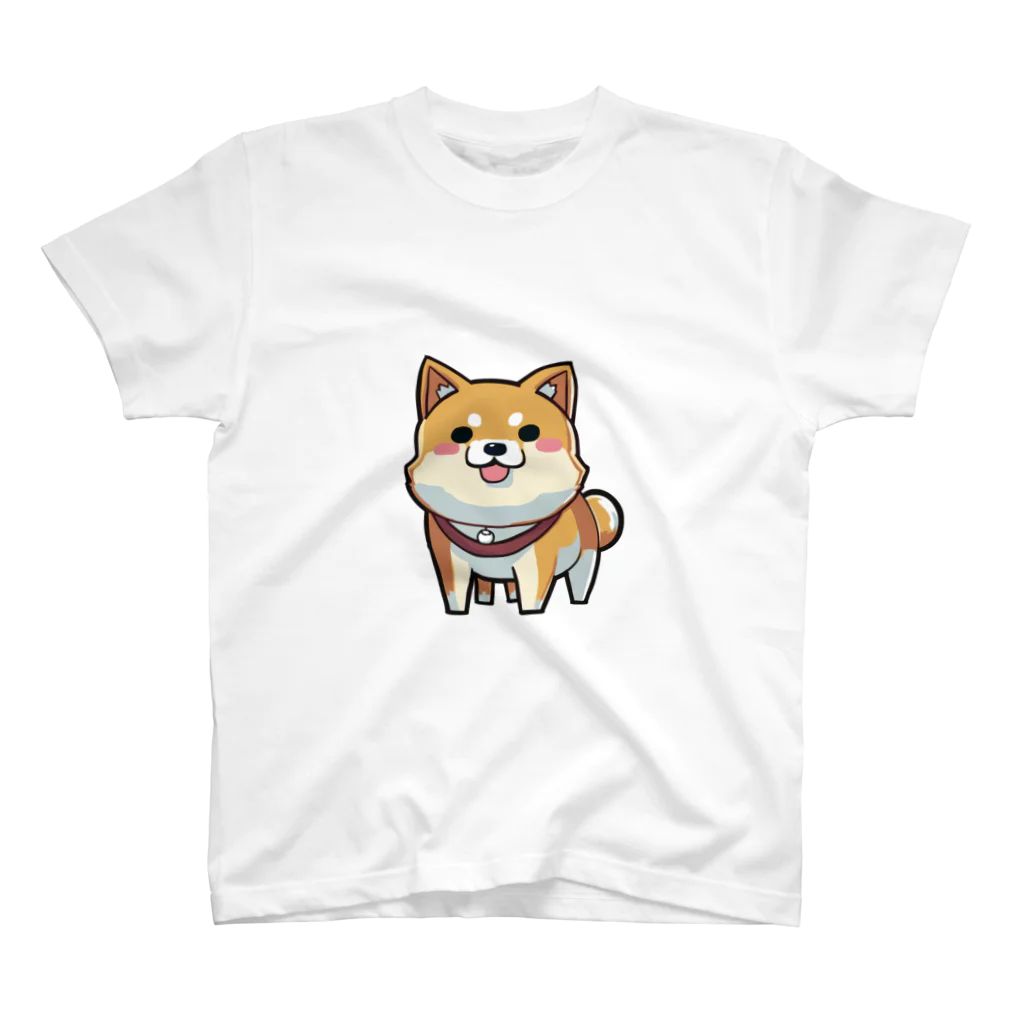 weapon123のショップの柴犬イラスト スタンダードTシャツ