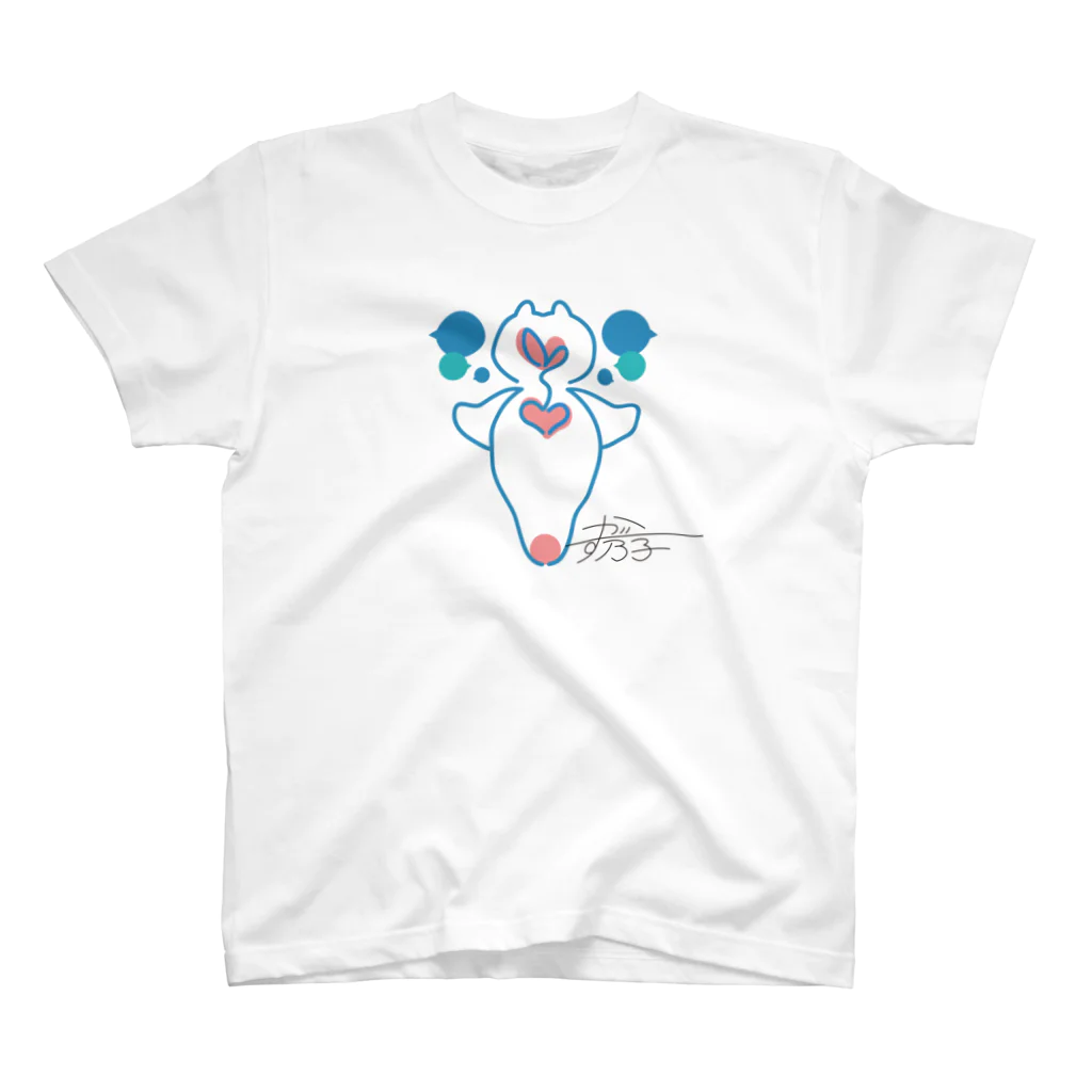 かず乃子のかず乃子オリジナルロゴ（白） Regular Fit T-Shirt