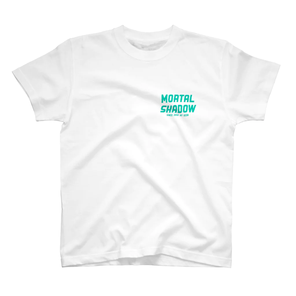 MORTAL SHADOW BANDのMORTALエメグリロゴ　ビックシルエットtシャツ Regular Fit T-Shirt