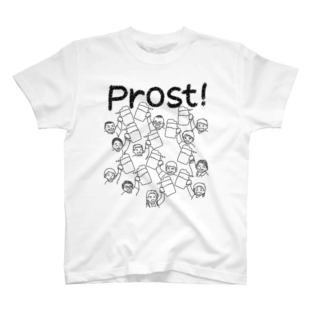 Handgestrickt Ju shopのビール倶楽部でProst！ スタンダードTシャツ