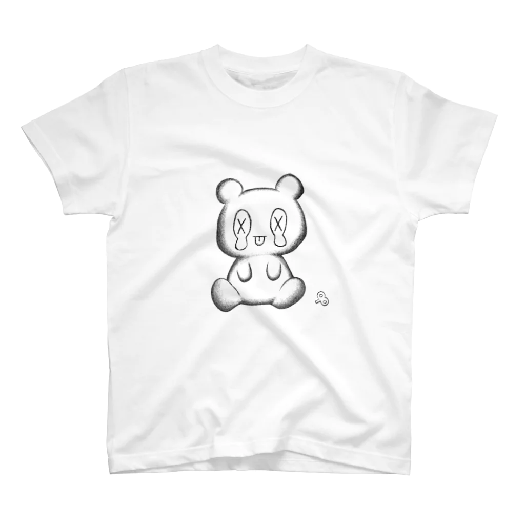 ばたんきゅまshopʕ×ᴥ×ʔの鉛筆画風ばたんきゅま表 スタンダードTシャツ