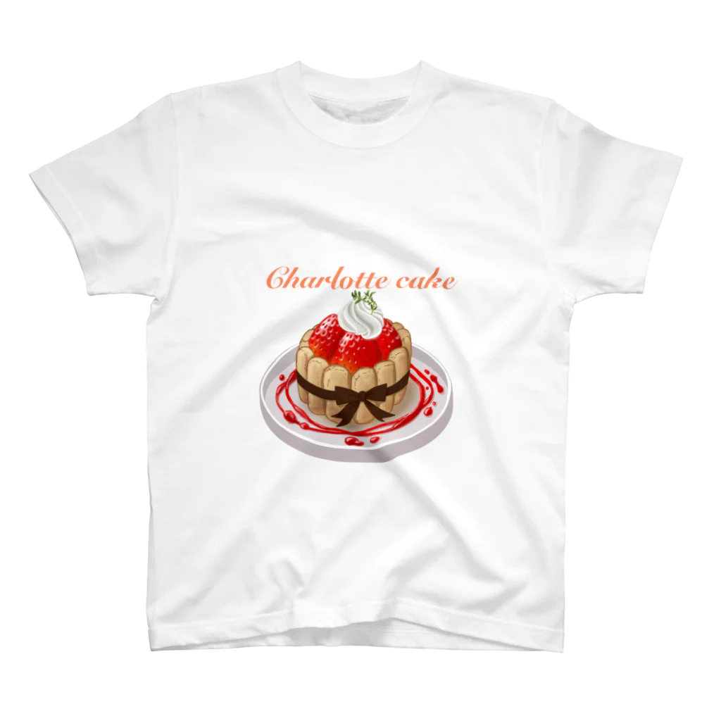 アイラブスージーのお店のいちごのシャルロットケーキ スタンダードTシャツ