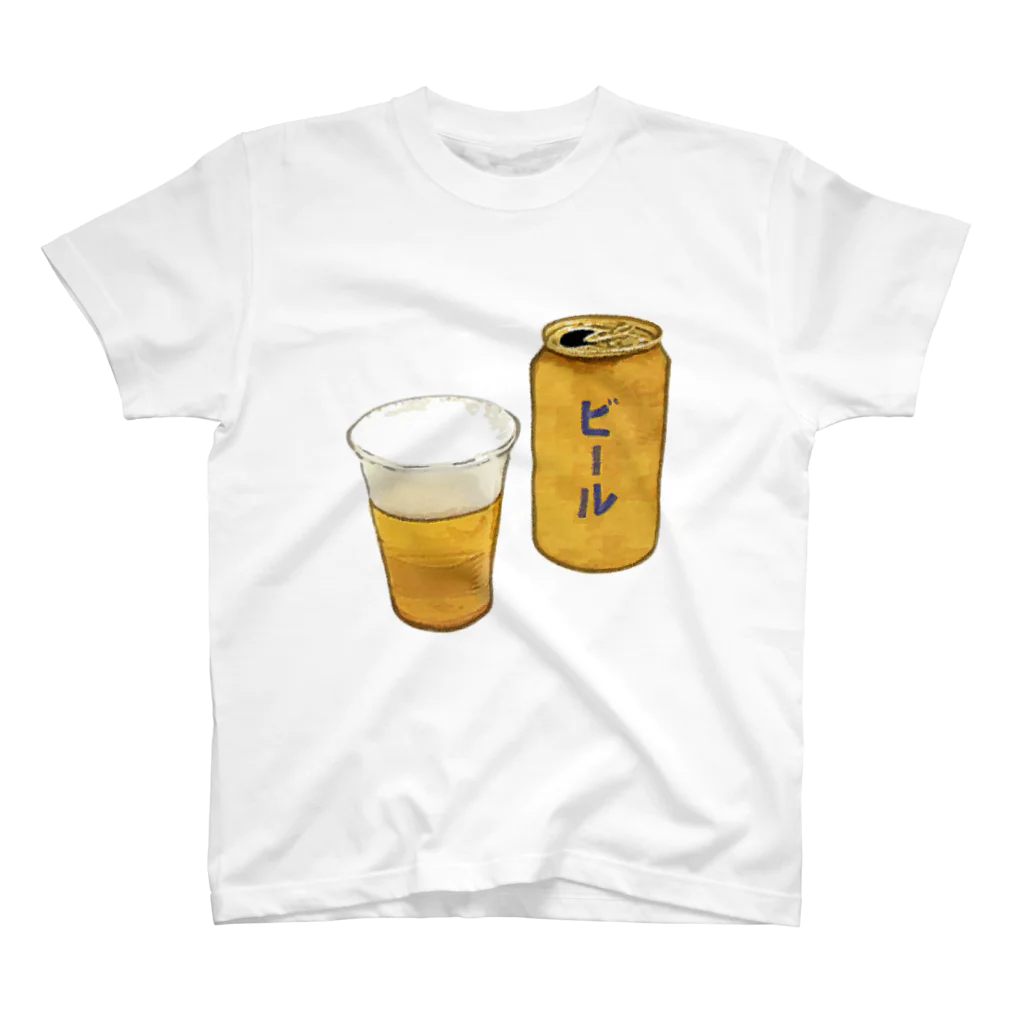 脂身通信Ｚの缶ビール_230325 スタンダードTシャツ