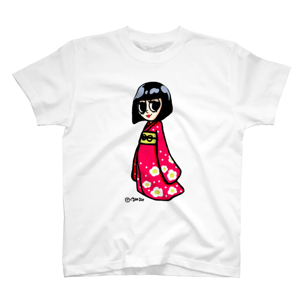 ぐるみ るみの日ノ子_花柄 Regular Fit T-Shirt