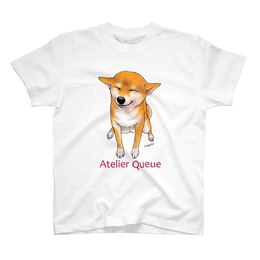 Atelier-Queueの笑う柴犬 Regular Fit T-Shirt