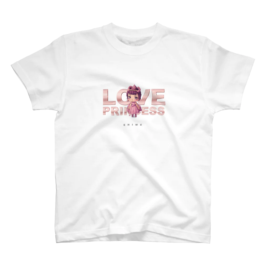 AI Tシャツの【38-愛媛】LOVE PRINCESS 티셔츠