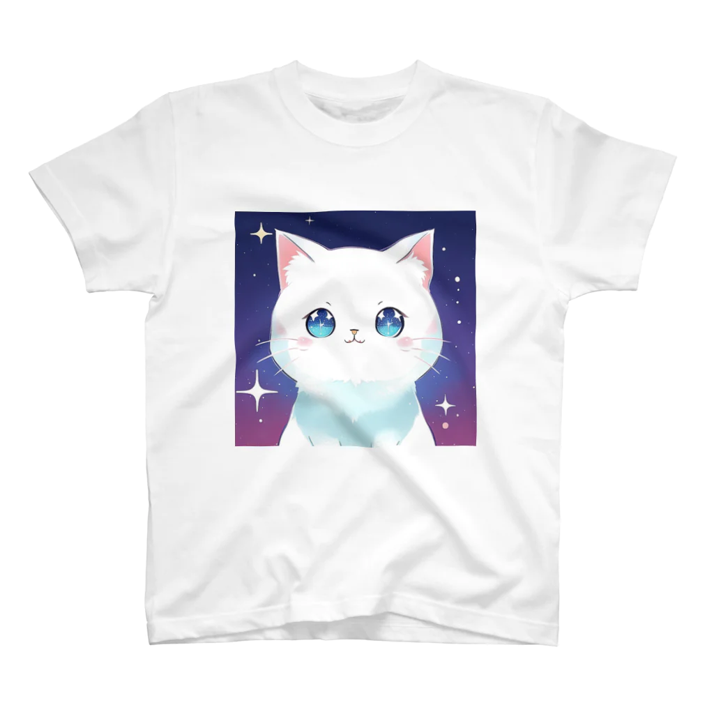 キッチンファラオのキラキラ猫ちゃん☆ スタンダードTシャツ