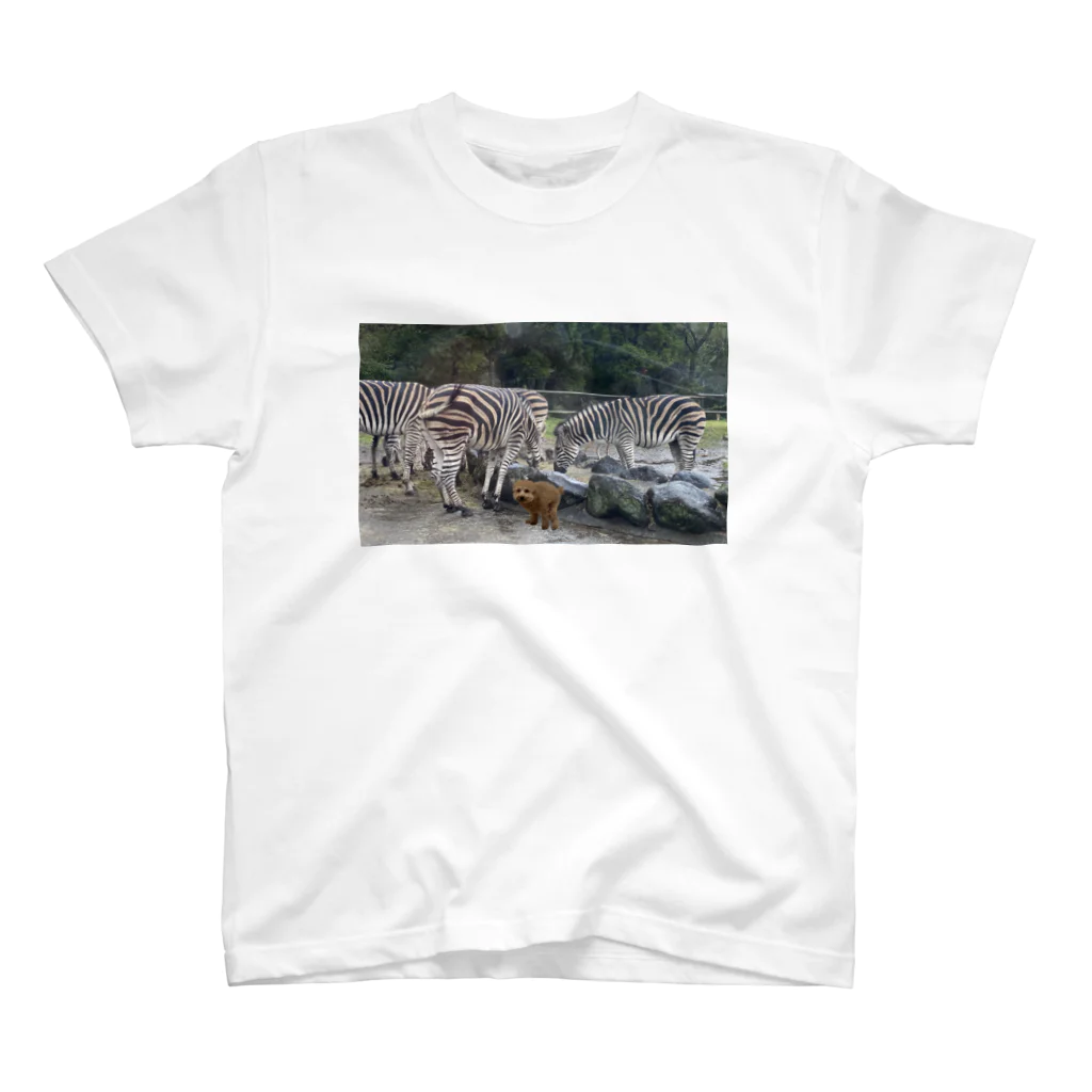 ChanPoのふんばる犬Safari Regular Fit T-Shirt