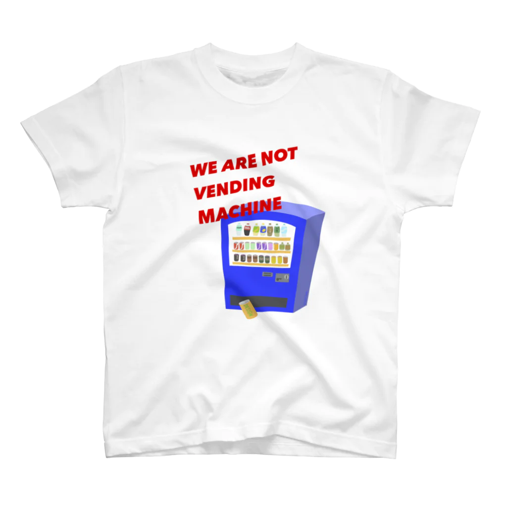 yukikopterのWE ARE NOT VENDING MACHINE スタンダードTシャツ