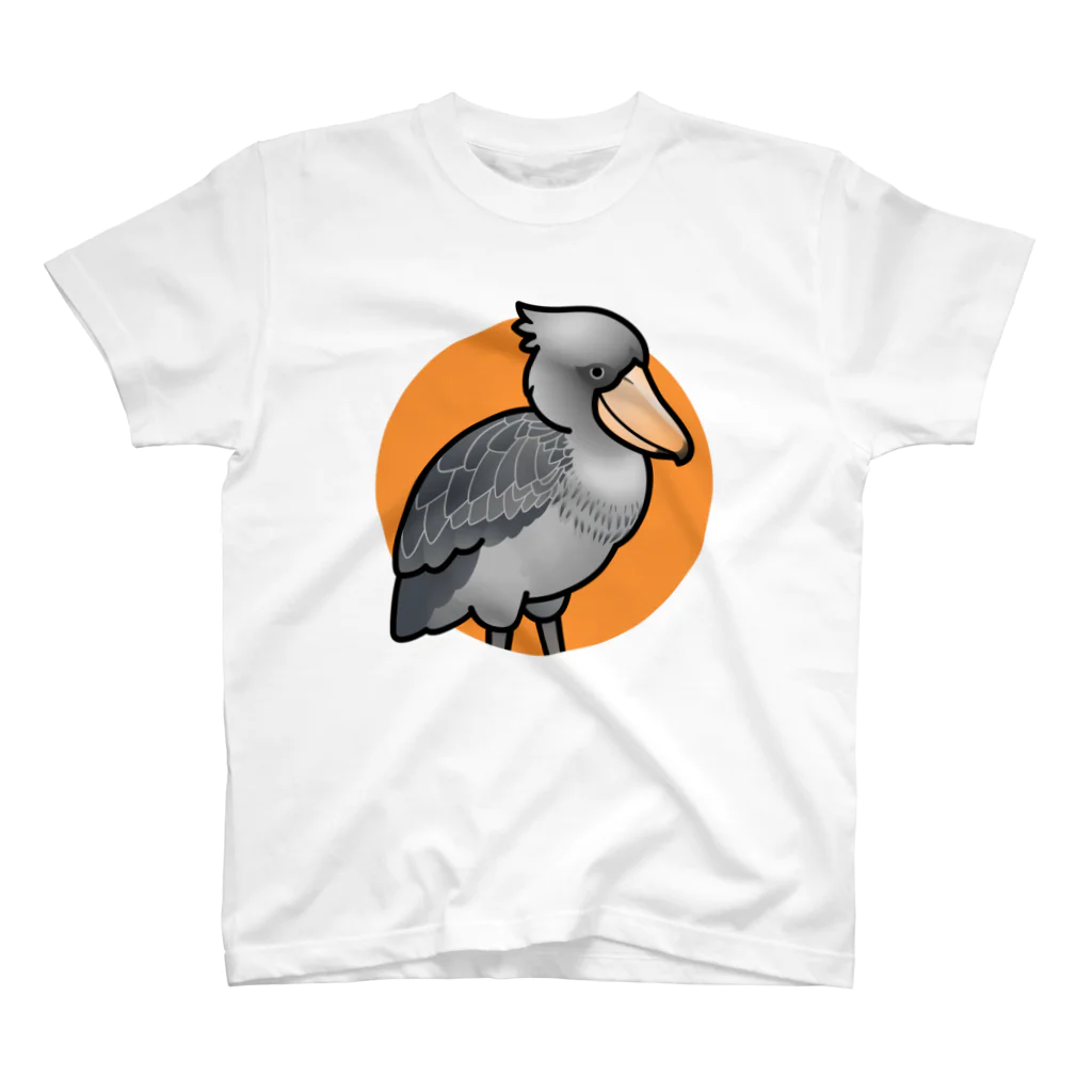 Cody the LovebirdのChubby Bird ハシビロコウ Regular Fit T-Shirt