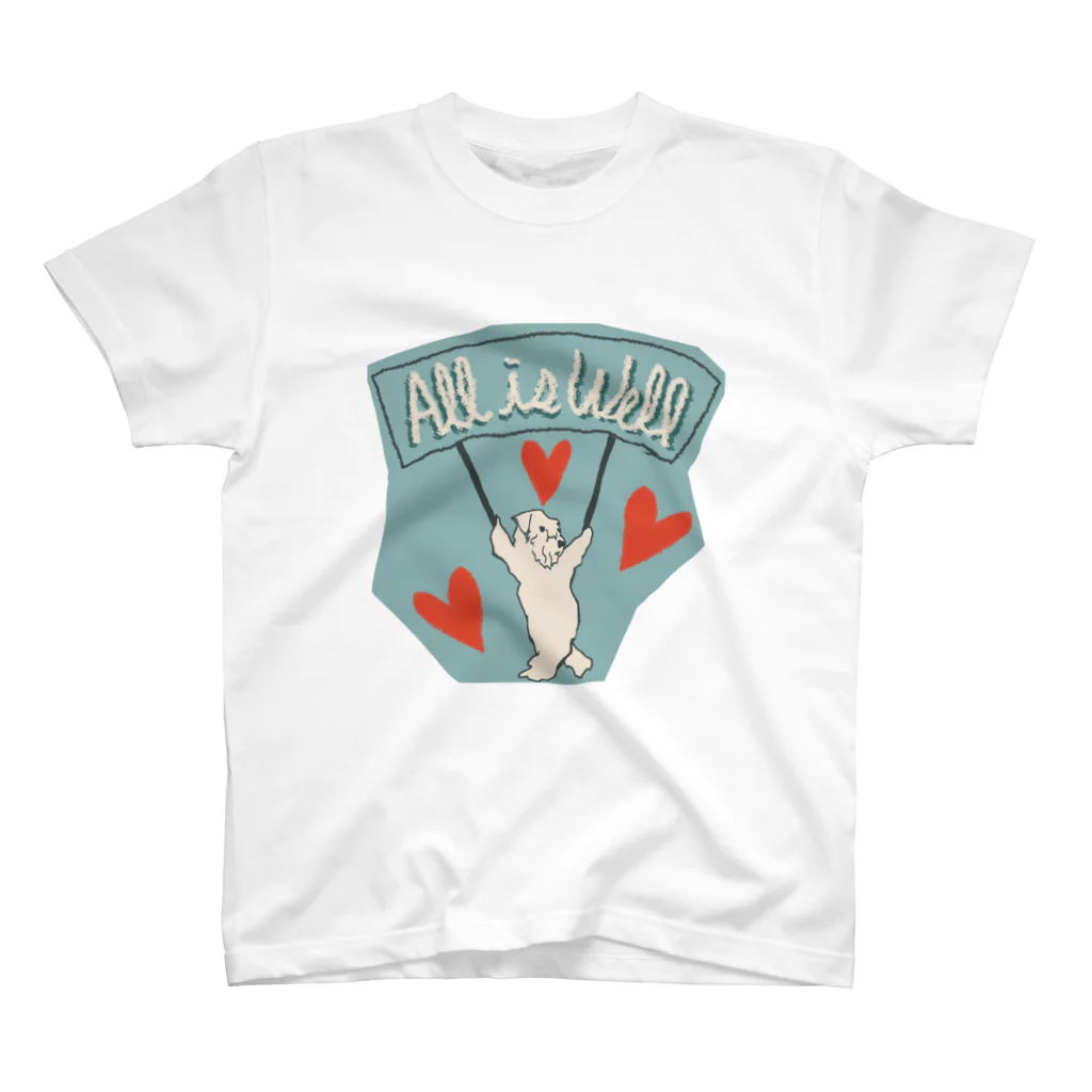 sayapochaccoのAll is well Regular Fit T-Shirt