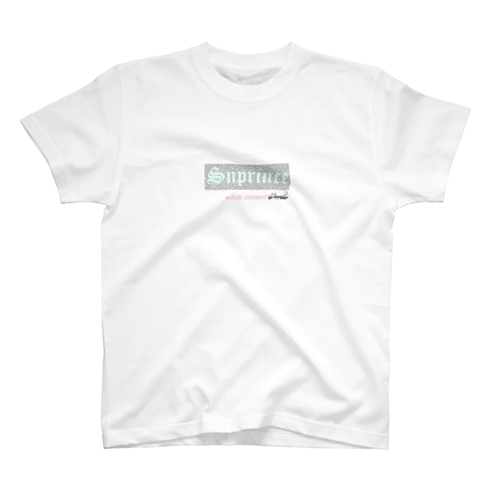 王子のアパレル Snprinceのwhite cement Snprince boxlogo スタンダードTシャツ