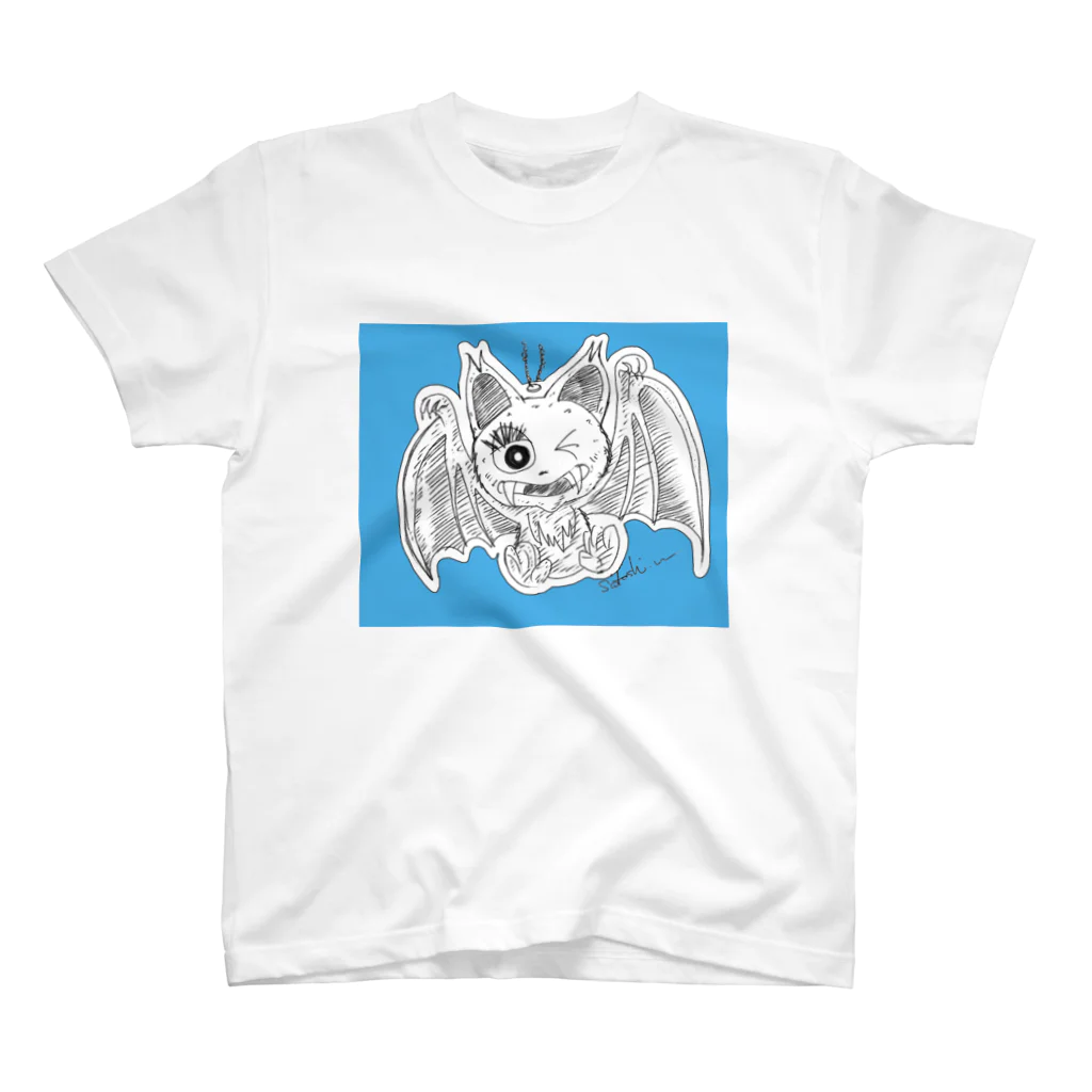 松田悟志のアートな小部屋のエリィちゃん（ブルーベース） Regular Fit T-Shirt