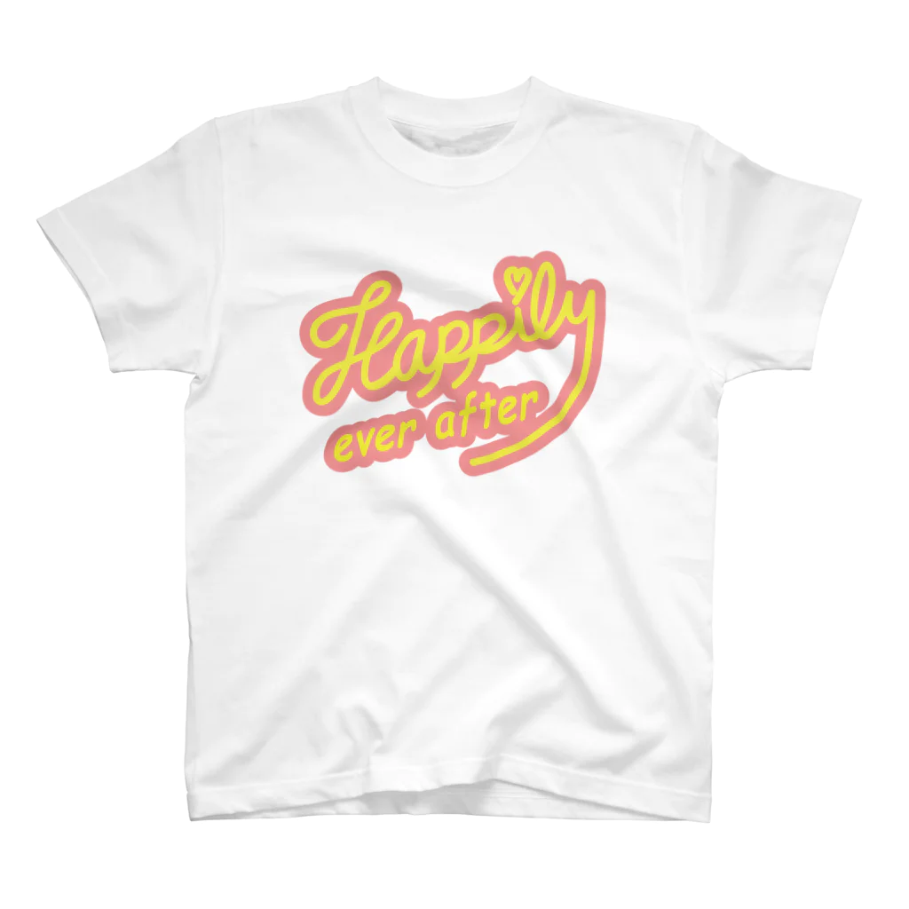 フォーヴァのHappily ever after pink スタンダードTシャツ