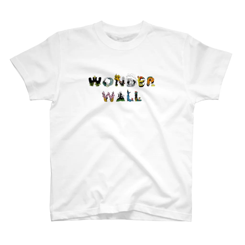 WONDER WALL の WW　WW ベーシック オリジナルロゴ  スタンダードTシャツ